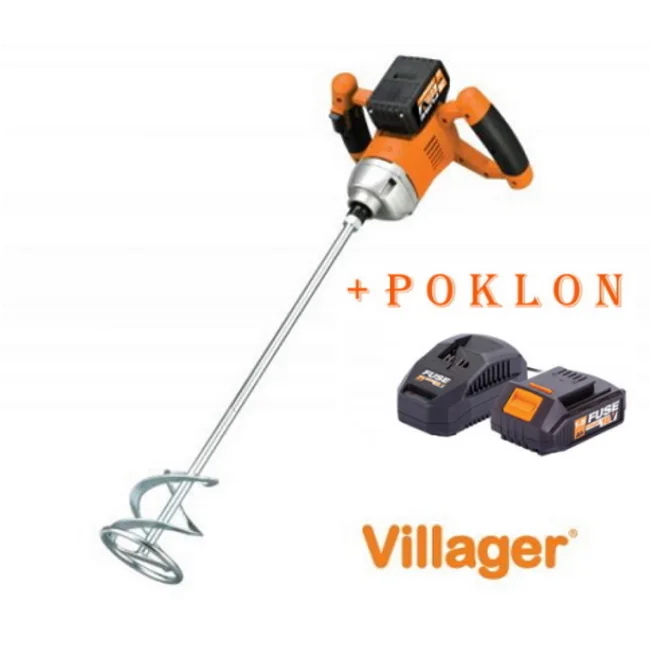 Villager Fuse akumulatorski mešač za boju VEM 1020 072746 + POKLON Fuse set baterija 1.5Ah + punjač 2.4A 067112 Villager Fuse akumulatorski mešač za boju VEM 1020 072746 + POKLON Fuse set baterija 1.5Ah + punjač 2.4A 067112