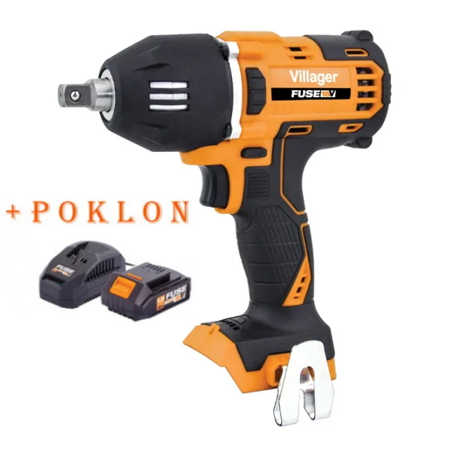Villager Fuse akumulatorski udarni odvrtač VLP 5720 066254 + POKLON Fuse set baterija 1.5Ah + punjač 2.4A 067112