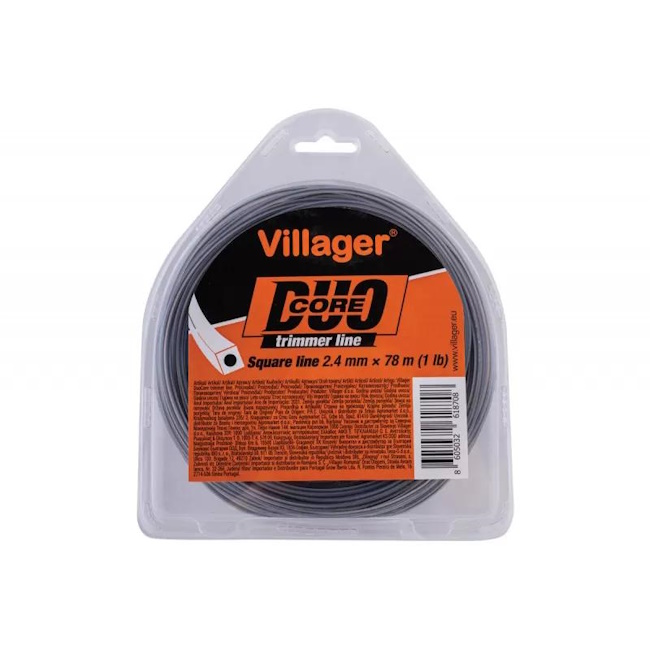 Villager silk za trimer 2.4mmx78m (1lb) Duo core četvrtasta nit 068394 Villager silk za trimer 2.4mmx78m (1lb) Duo core četvrtasta nit 068394