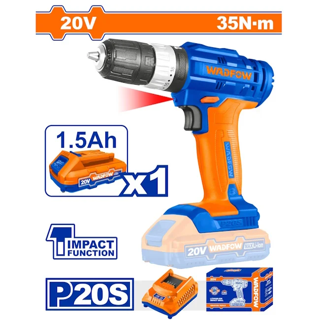 Wadfow aku bušilica 20V WCDP521 Wadfow aku bušilica 20V WCDP521