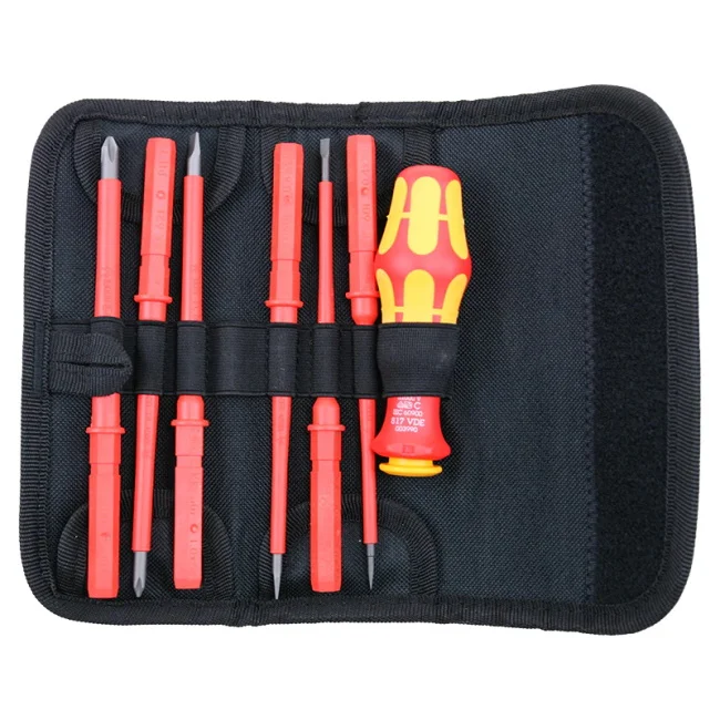 Wera set izolovanih odvijača VDE Kraftform Kompakt 1000V 7/1 05003470001 Wera set izolovanih odvijača VDE Kraftform Kompakt 1000V 7/1 05003470001