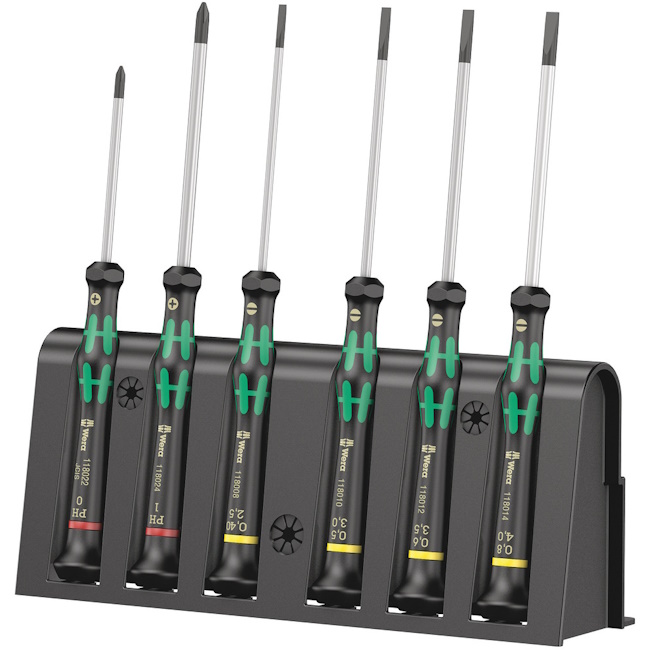 Wera set odvijača i stalak za elektroničare 2035/6 B 6/1 05118152001 Wera set odvijača i stalak za elektroničare 2035/6 B 6/1 05118152001