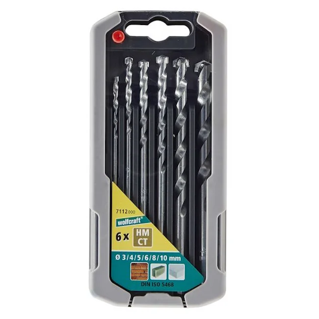 Wolfcraft burgije za kamen HM ø3-10 mm set 6/1 7112000 Wolfcraft burgije za kamen HM ø3-10 mm set 6/1 7112000