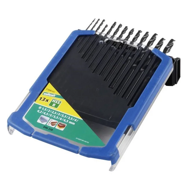 Wolfcraft burgija za metal HSS R ø1.5-6.5mm set 13/1 7104000 Wolfcraft burgija za metal HSS R ø1.5-6.5mm set 13/1 7104000