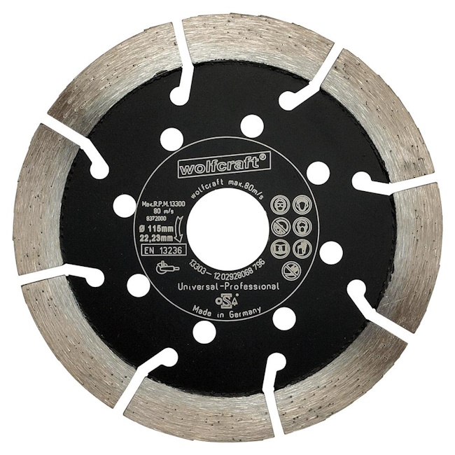 Wolfcraft dijamantska rezna ploča Expert Universal Ø115mm 8372000 Wolfcraft dijamantska rezna ploča Expert Universal Ø115mm 8372000