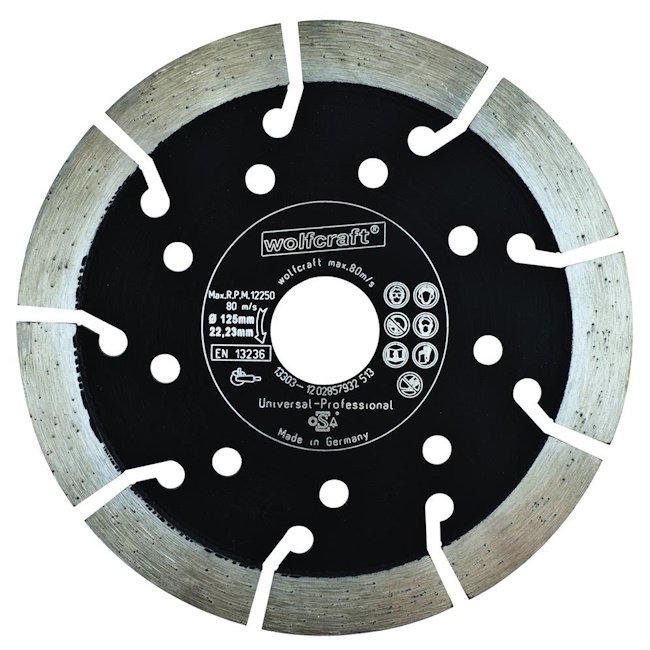 Wolfcraft dijamantska rezna ploča Expert Universal Ø125mm 8373000 Wolfcraft dijamantska rezna ploča Expert Universal Ø125mm 8373000