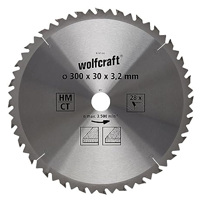 Wolfcraft kružna testera HM ø300x30x3.2mm 6741000