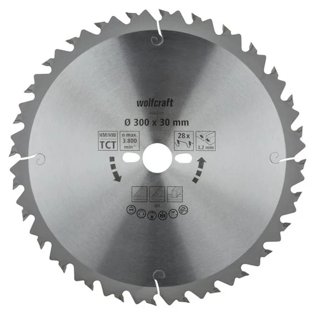 Wolfcraft kružna testera za ručne cirkulare HM ø300x30x3.2mm 6662000 Wolfcraft kružna testera za ručne cirkulare HM ø300x30x3.2mm 6662000