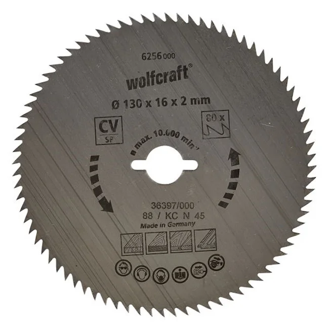 Wolfcraft kružna testera za ručne cirkulare CV ø130x16x2mm 6256000
