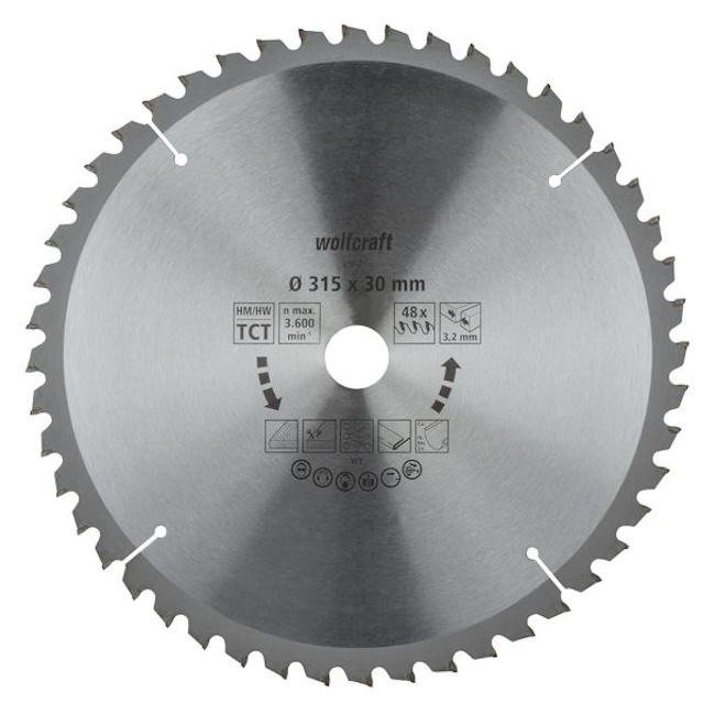 Wolfcraft kružna testera za ručne cirkulare HM ø315x30x3.2mm 6584000 Wolfcraft kružna testera za ručne cirkulare HM ø315x30x3.2mm 6584000