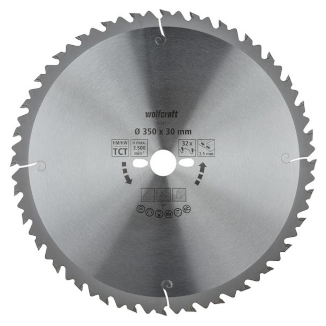 Wolfcraft kružna testera za ručne cirkulare HM ø350x30x3.5mm 6666000 Wolfcraft kružna testera za ručne cirkulare HM ø350x30x3.5mm 6666000
