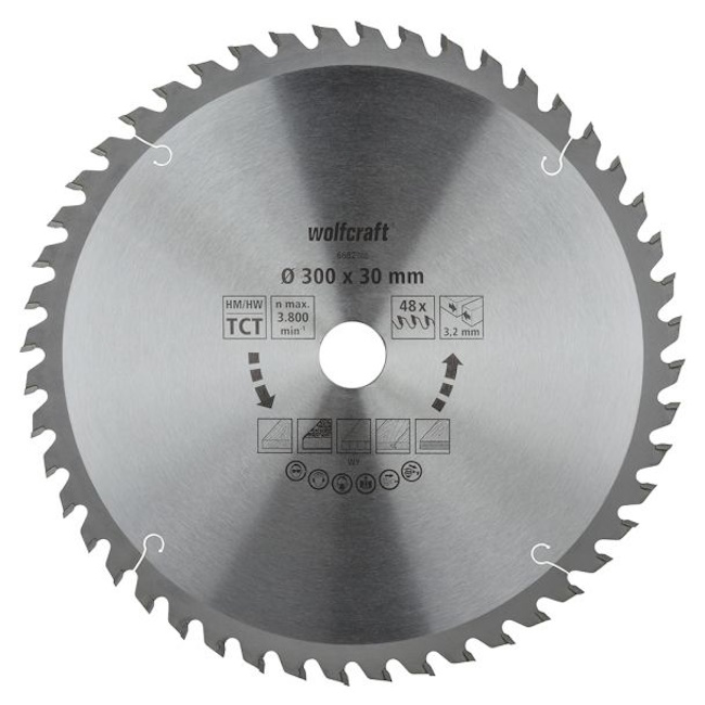 Wolfcraft kružna testera za ručne cirkulare HM ø300x30x3.2mm 6682000 Wolfcraft kružna testera za ručne cirkulare HM ø300x30x3.2mm 6682000