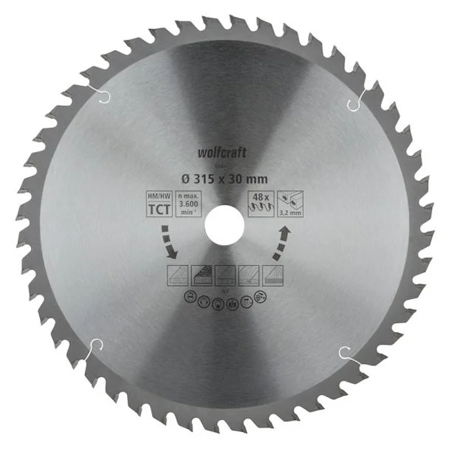 Wolfcraft kružna testera za ručne cirkulare HM ø315x30x3.2mm 6684000 Wolfcraft kružna testera za ručne cirkulare HM ø315x30x3.2mm 6684000
