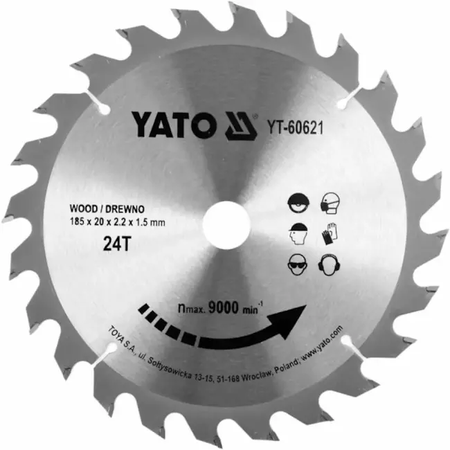 Yato list kružne testere 185x2.2/1.5x20 24Z 8YT60621 Yato list kružne testere 185x2.2/1.5x20 24Z 8YT60621