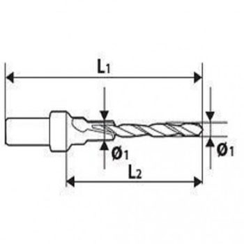 Verto stepenasta burgija 4/6mm 60H896-1