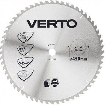 Verto kružna testera za drvo fi 400mm,60zuba 61H148