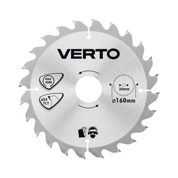 Verto list kružne tetere za drvo Ø 160 24 zuba 61H118