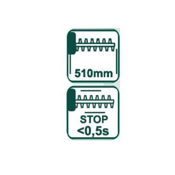 Verto testera za živu ogradu AKU Li-Ion 2x18V 52G568 -5