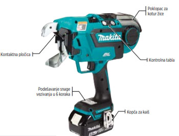 Makita akumulatorski alat za vezivanje armature 18V DTR181ZJ Makita akumulatorski alat za vezivanje armature 18V DTR181ZJ