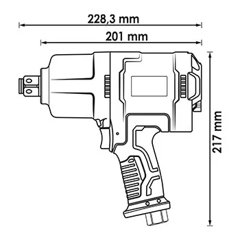 Vigor pneumatski pištolj 3/4 Vigor pneumatski pištolj 3/4