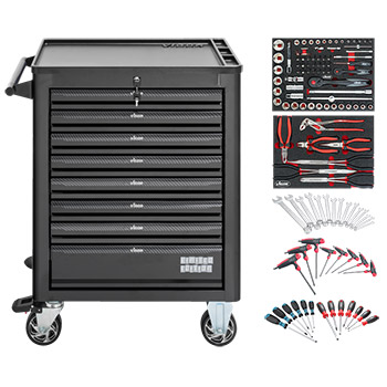 Vigor kolica za alat Vigor 1000 SE + set alata 114 kom VI-V1901-10+1 Vigor kolica za alat Vigor 1000 SE + set alata 114 kom VI-V1901-10+1