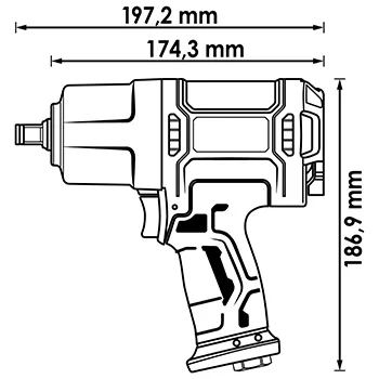 Vigor pneumatski pištolj 1/2 Vigor pneumatski pištolj 1/2