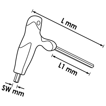 Vigor set T-inbus ključeva 2-10mm 8 kom VI-V1409-7