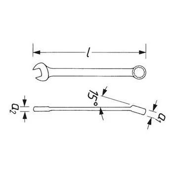 Vigor okasto-viljuškasti ključevi 6-36mm 22 kom VI-V4473-2