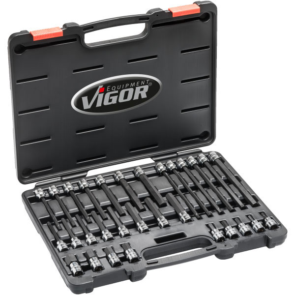 Vigor set nasadnih ključeva 6-ugaonih (set 30 komada) V6019 Vigor set nasadnih ključeva 6-ugaonih (set 30 komada) V6019