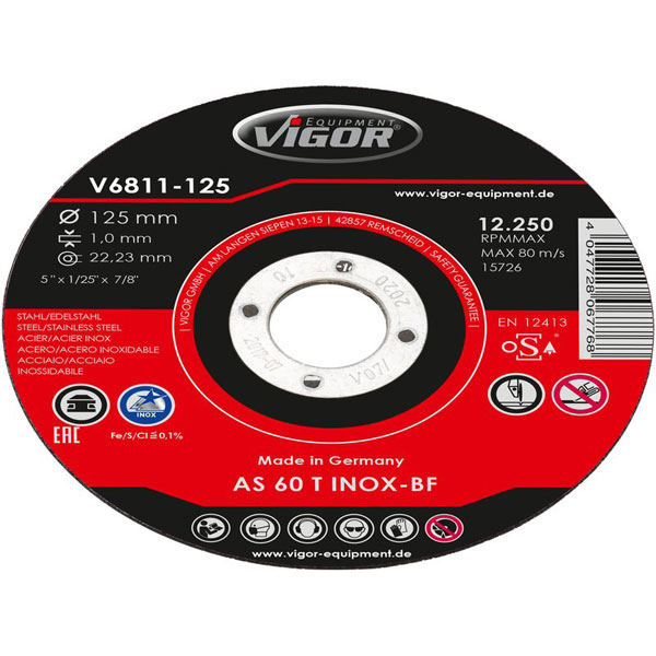 Vigor set reznih ploča 10 komada V6811-125 Vigor set reznih ploča 10 komada V6811-125
