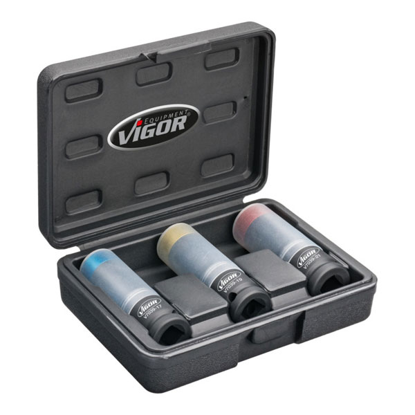 Vigor set udarnih nasadnih ključeva 1/2 Vigor set udarnih nasadnih ključeva 1/2