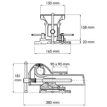 Vigor stega 125mm V6150-4