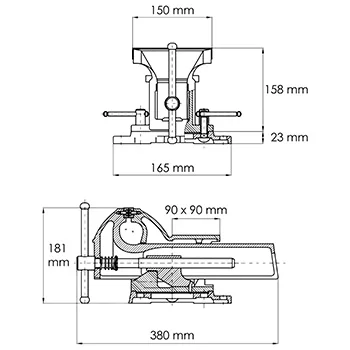 Vigor stega 125mm V6150-4