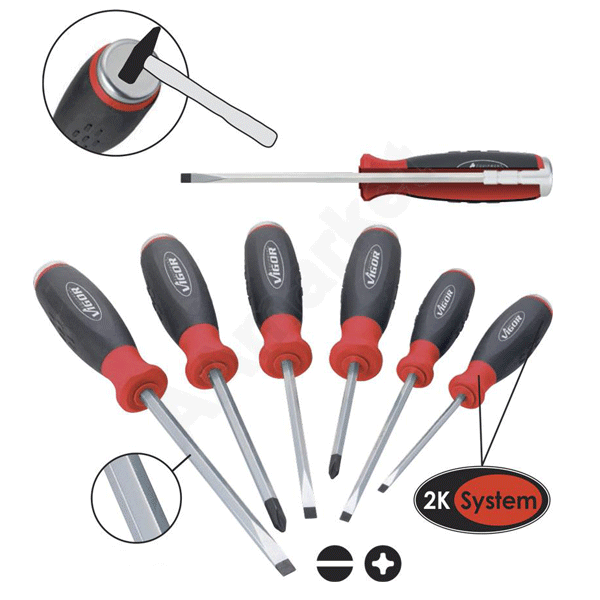 Vigor set udarnih šrafcigera 6 kom - V3562 Vigor set udarnih šrafcigera 6 kom - V3562