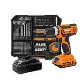 Villager Fuse set u koferu aku bušilica VLN 3220 + baterija 2.0Ah + punjac 2.4A + 74 nastavka 085627