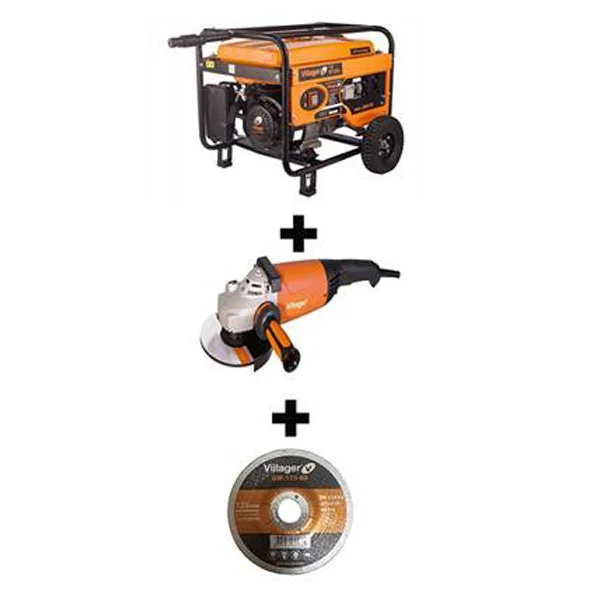 Villager agregat za struju VGP 6500 S + POKLON električna ugaona brusilica VPL AG 2450 Villager agregat za struju VGP 6500 S + POKLON električna ugaona brusilica VPL AG 2450