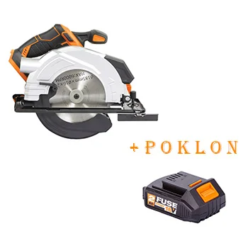 Villager Fuse akumulatorska brushless ručna kružna testera VLP 1820 067788 + POKLON Villager Fuse baterija 18V 2.0Ah 056370 Villager Fuse akumulatorska brushless ručna kružna testera VLP 1820 067788 + POKLON Villager Fuse baterija 18V 2.0Ah 056370