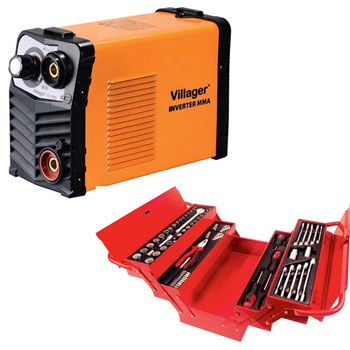 Villager aparat za zavarivanje Invertor VIWM-170 + POKLON set alata u metalnoj kutiji - 80 kom.