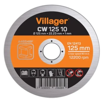 Villager rezna ploča za metal 125x1.0mm CW12510 - pakovanje 10 kom Villager rezna ploča za metal 125x1.0mm CW12510 - pakovanje 10 kom
