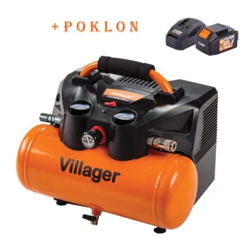 Villager Fuse akumulatorski kompresor VAT 0640 062799 + POKLON Villager Fuse set baterija 3.0Ah + punjač 2.4A 067113