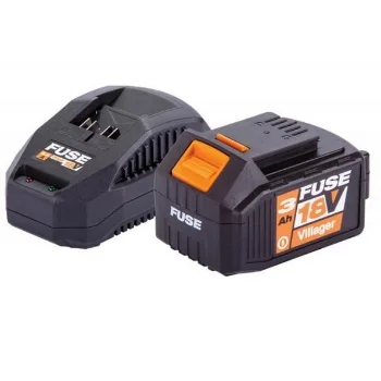 Villager Fuse akumulatorski kompresor VAT 0640 062799 + POKLON Villager Fuse set baterija 3.0Ah + punjač 2.4A 067113-1