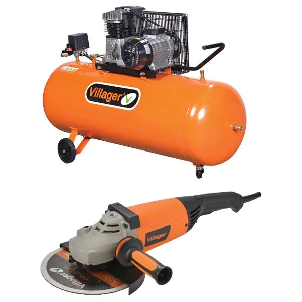 Villager kompresor za vazduh AB 200 / 4 - POKLON ugaona brusilica Villager VPL AG 2450 Villager kompresor za vazduh AB 200 / 4 - POKLON ugaona brusilica Villager VPL AG 2450