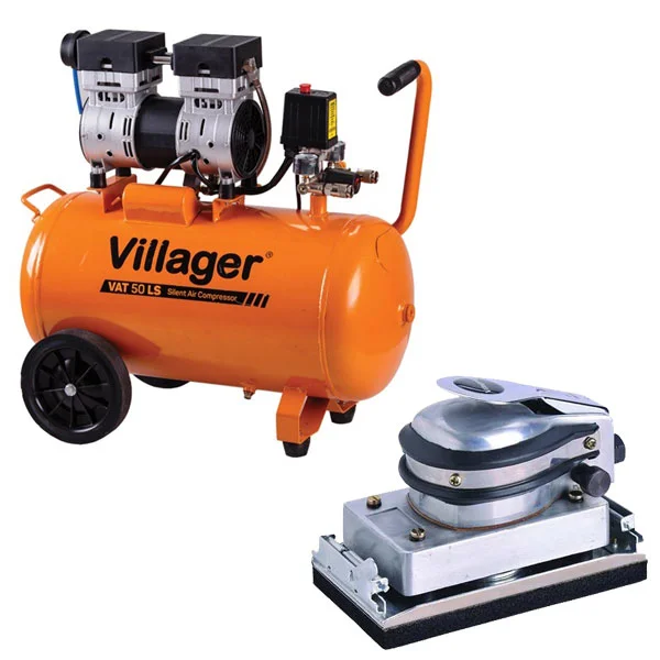 Villager kompresor za vazduh VAT50 LS + POKLON Pneumatska slajferica VAT 1035 Villager kompresor za vazduh VAT50 LS + POKLON Pneumatska slajferica VAT 1035