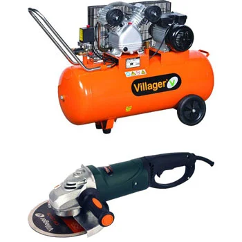 Villager kompresor za vazduh VAT VE 100L + POKLON ugaona brusilica 2200W VLP 442 KK Villager kompresor za vazduh VAT VE 100L + POKLON ugaona brusilica 2200W VLP 442 KK