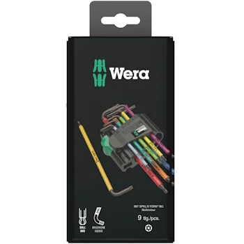 Wera 1x 967/9 TX BO Multicolour set imbus ključeva za zaštićene TORX® vijke/BlackLaser 9/1 05073599001 Wera 1x 967/9 TX BO Multicolour set imbus ključeva za zaštićene TORX® vijke/BlackLaser 9/1 05073599001