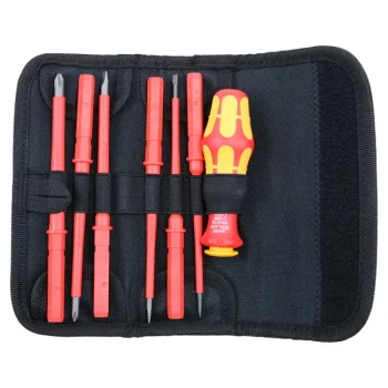 Wera set izolovanih odvijača VDE Kraftform Kompakt 1000V 7/1 05003470001 Wera set izolovanih odvijača VDE Kraftform Kompakt 1000V 7/1 05003470001