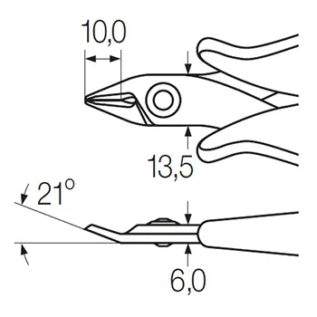 Wiha zakrivljene sečice za elektroniku 135mm W26815 Wiha zakrivljene sečice za elektroniku 135mm W26815