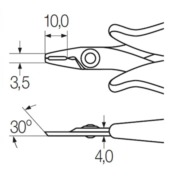 Wiha zakrivljene sečice za elektroniku 125mm W26830 Wiha zakrivljene sečice za elektroniku 125mm W26830
