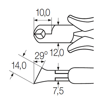 Wiha sečice čeone za elektroniku ESD 115mm W26835-4