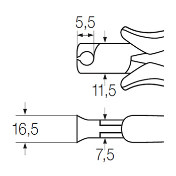 Wiha sečice čeone za elektroniku ESD 115mm W26840 Wiha sečice čeone za elektroniku ESD 115mm W26840